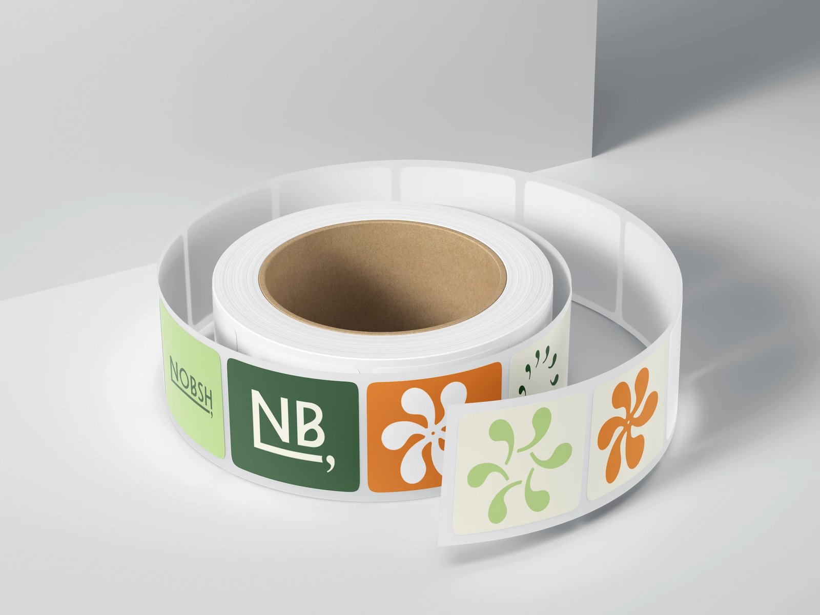 Stickers for Nobsh on a roll