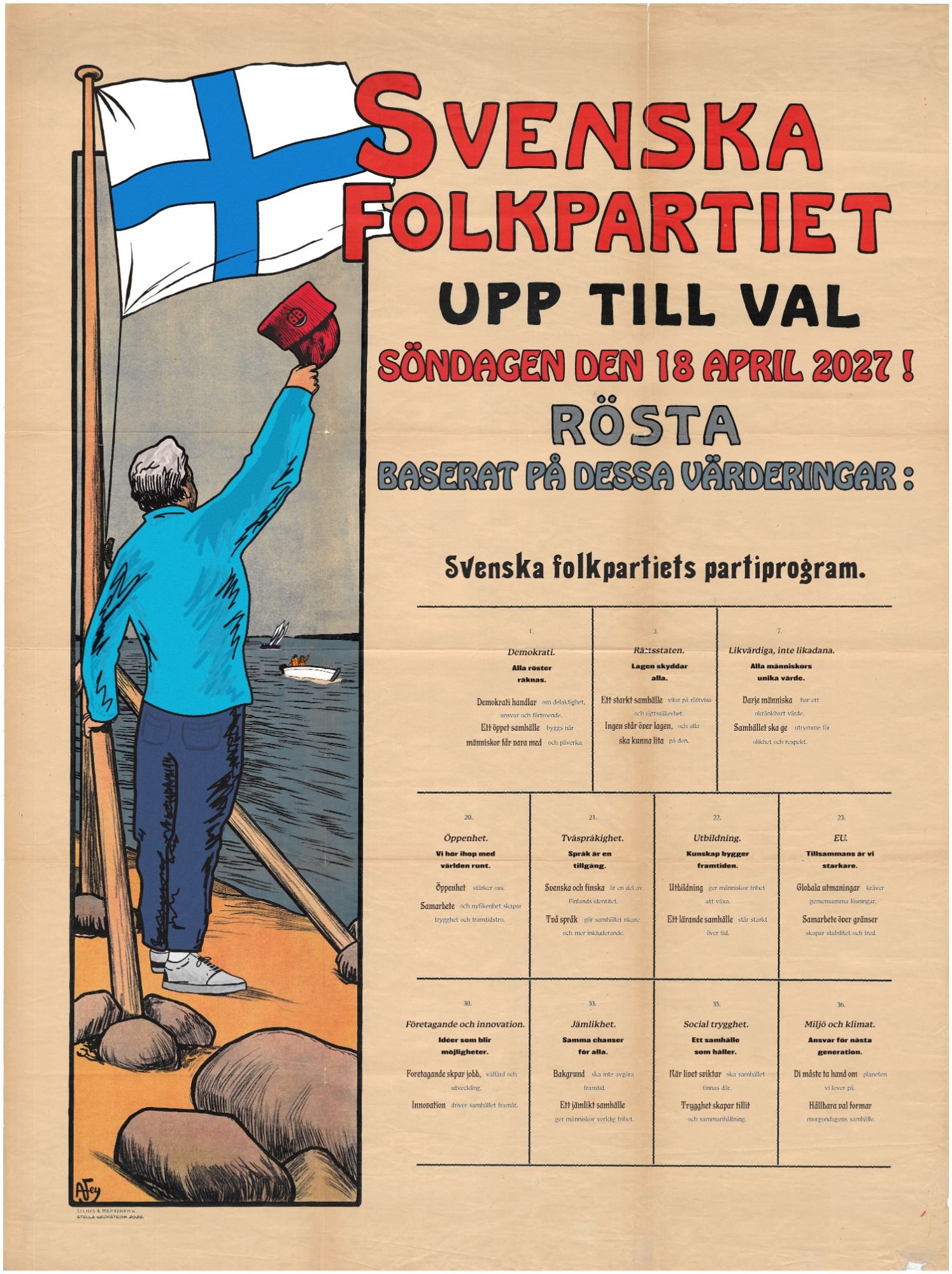 Modern reinterpretation of the 1907 poster