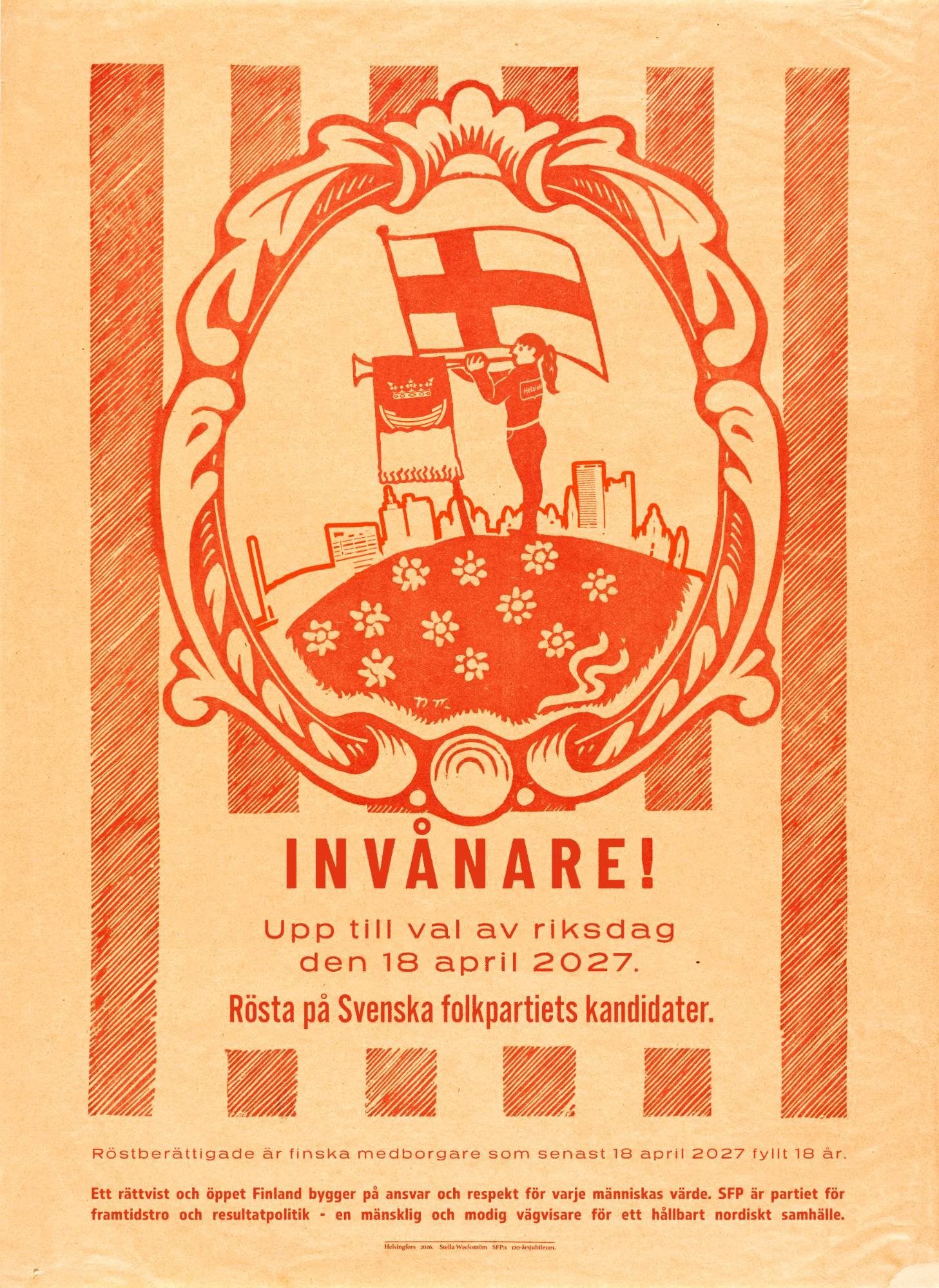 Modern reinterpretation of the 1918 poster