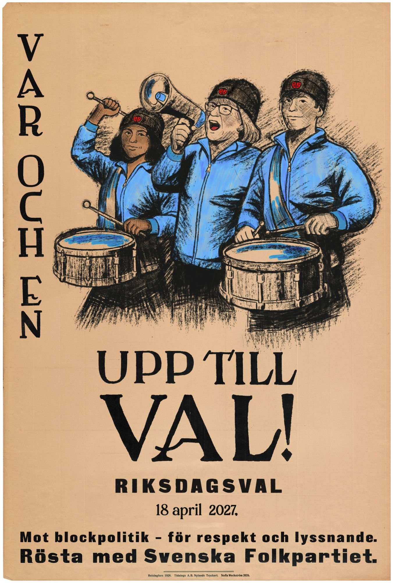 Modern reinterpretation of the 1928 poster