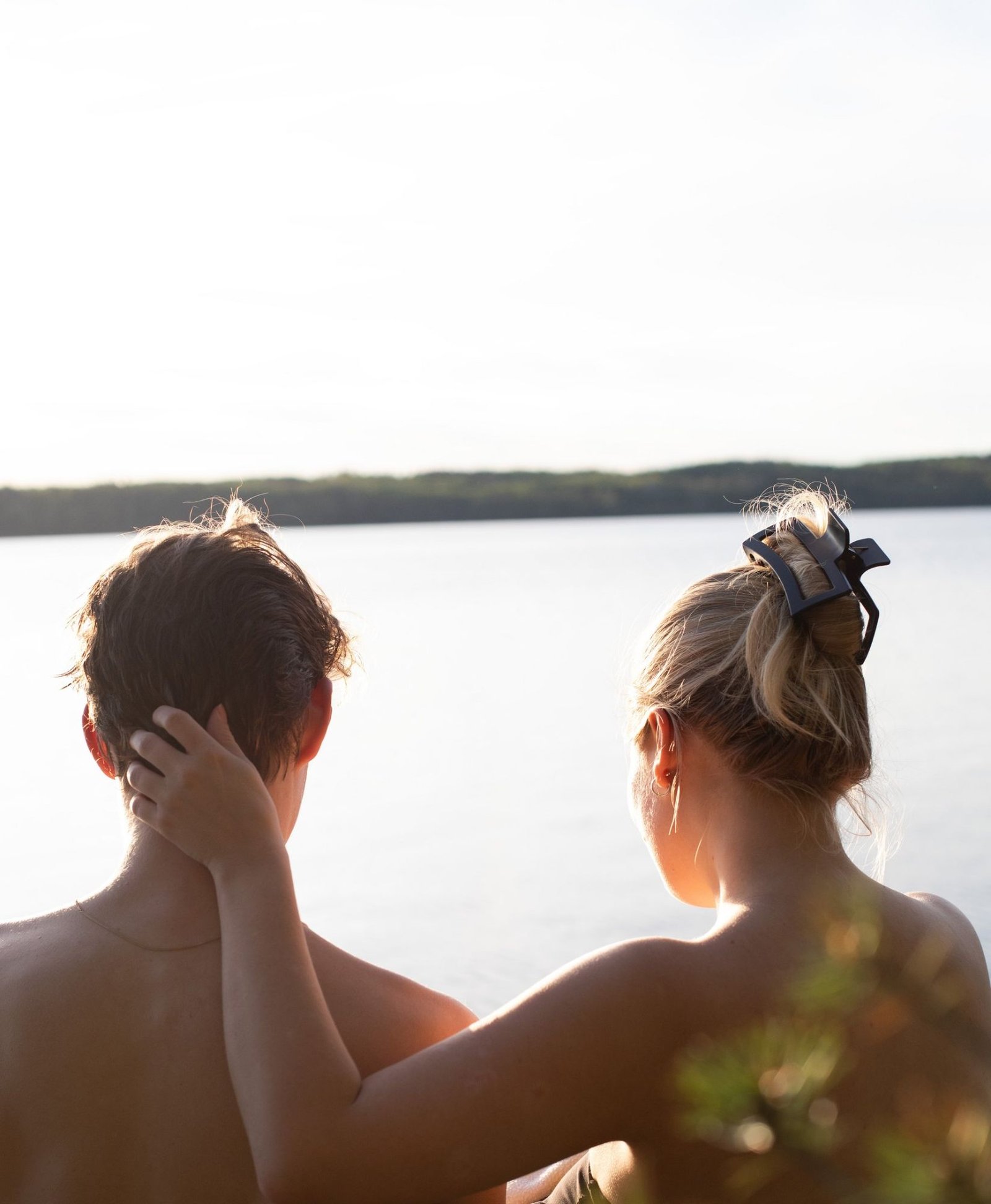 Photo, couple at sunset