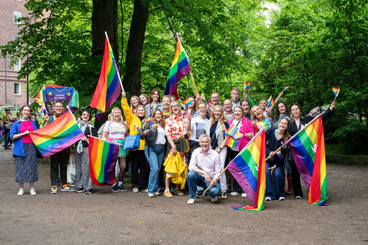 Group photo from Pride celebrations